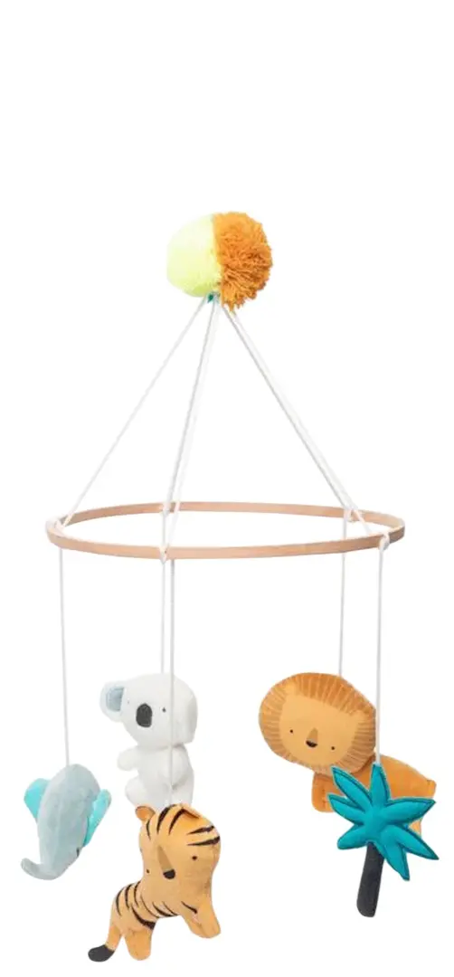 Carusel muzical Kikka Boo Crazy Jungle (White/Brown)