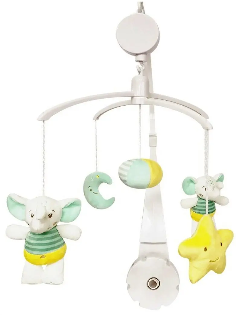 Музыкальная карусель Kikka Boo Elephant Time (White/Yellow)
