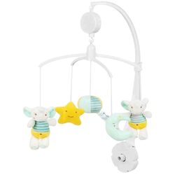 Carusel muzical Kikka Boo Elephant Time (White/Yellow)