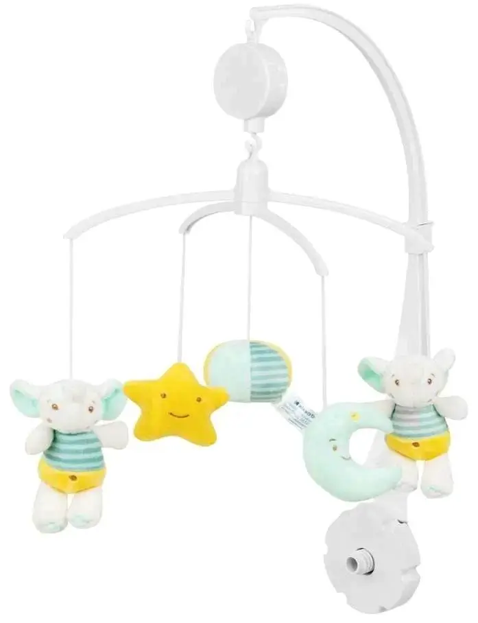 Музыкальная карусель Kikka Boo Elephant Time (White/Yellow)