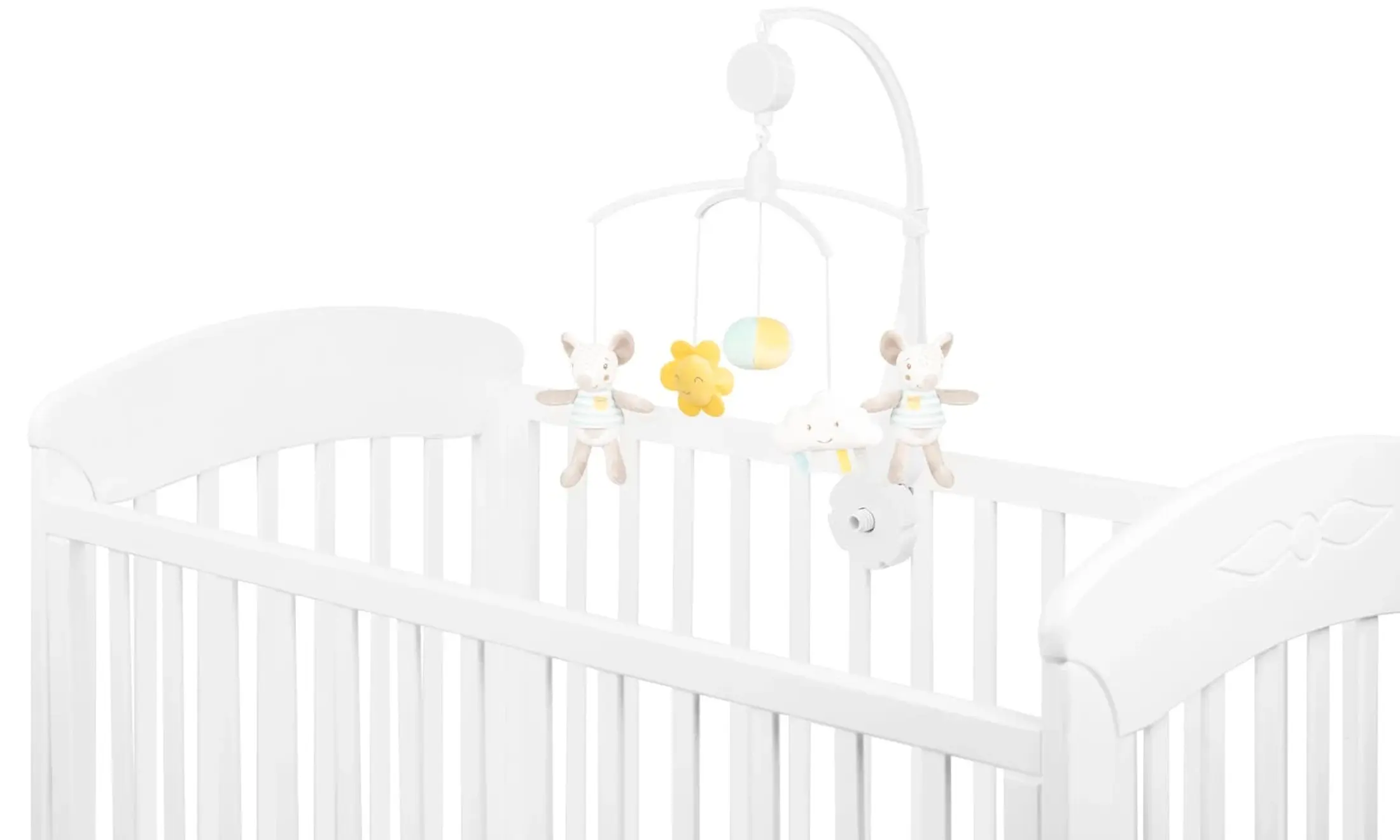 Carusel muzical Kikka Boo Joyful Mice (White) - 3