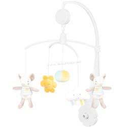 Carusel muzical Kikka Boo Joyful Mice (White)