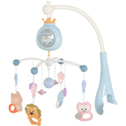 Carusel muzical Moni Penguin (Blue)