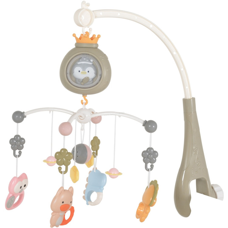 Carusel muzical Moni Penguin (Grey)