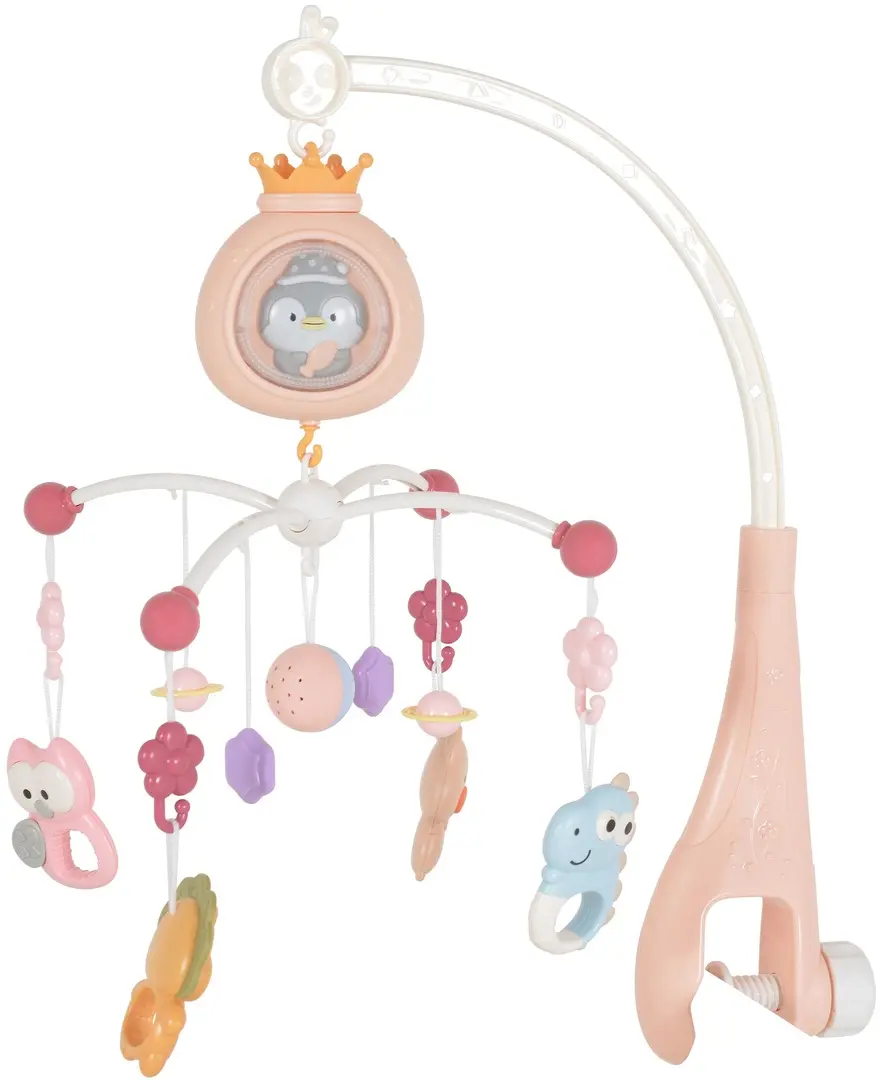 Carusel muzical Moni Penguin (Pink)
