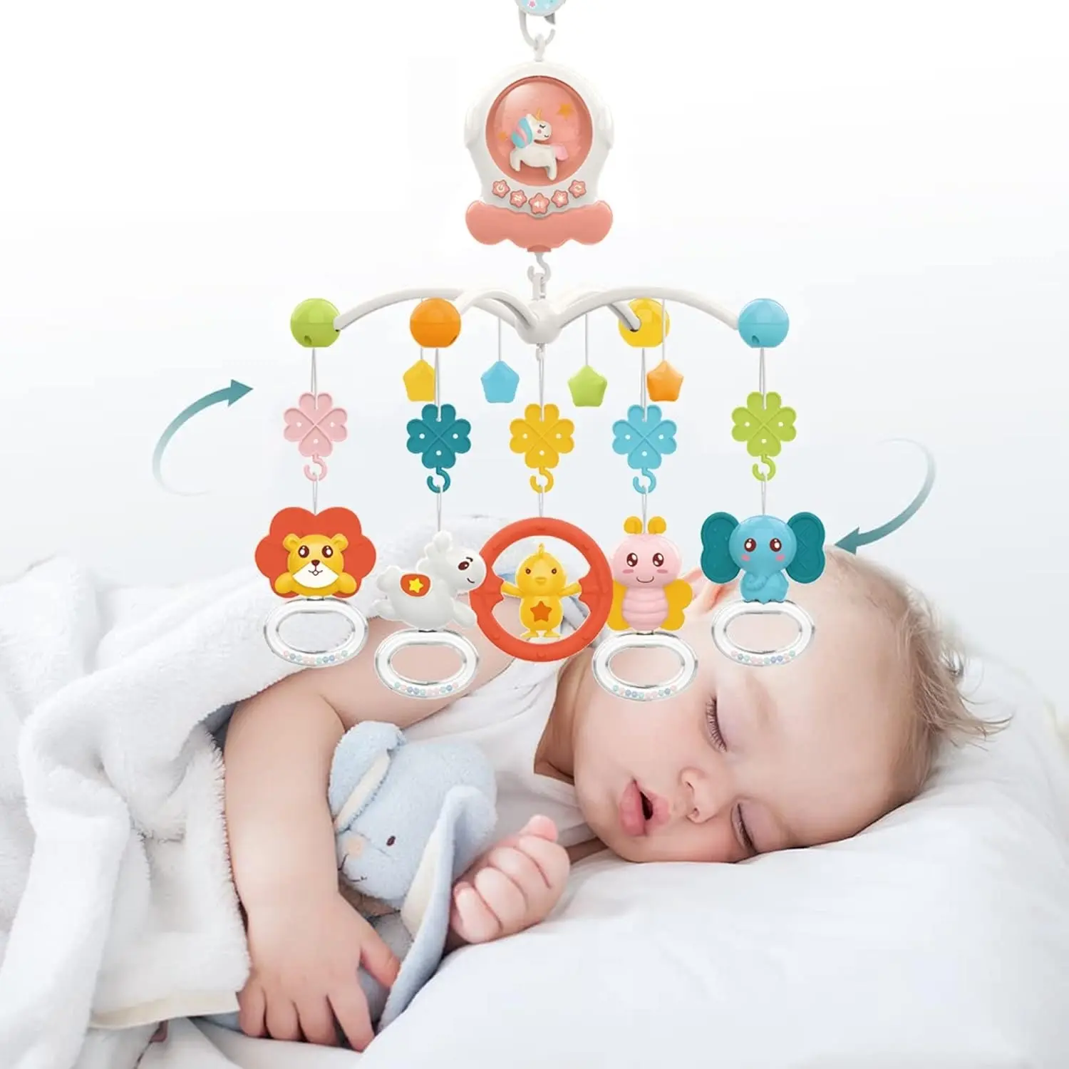 Carusel muzical Noriel Bebe INT6207 (Pink)