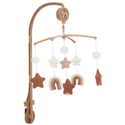 Carusel muzical Premaman Stars and Rainbow (Brown)