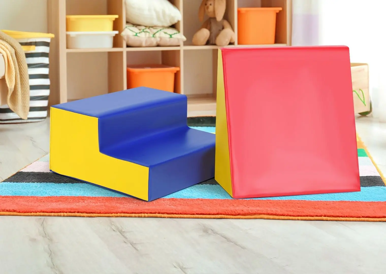 Set module de joaca Soft Play Costway SP37330BL (Red/Blue/Yellow)