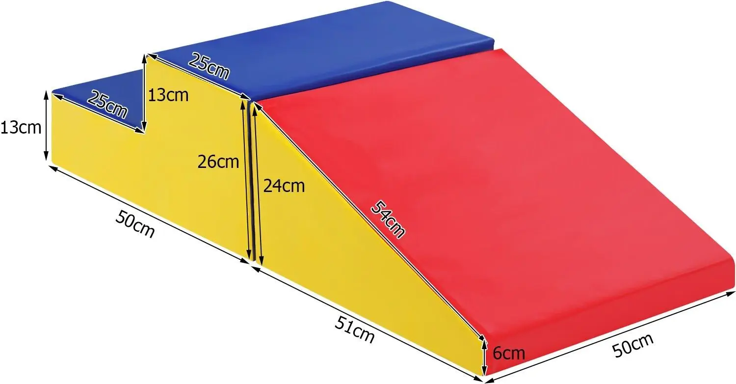 Set module de joaca Soft Play Costway SP37330BL (Red/Blue/Yellow)