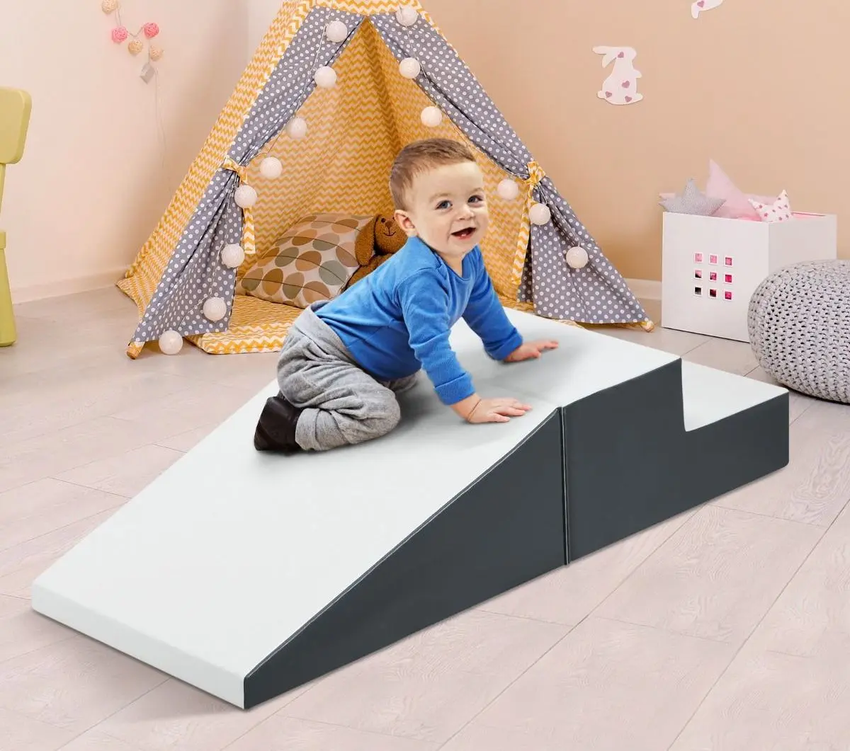 Set module de joaca Soft Play Costway SP37330WH (White/Gray)