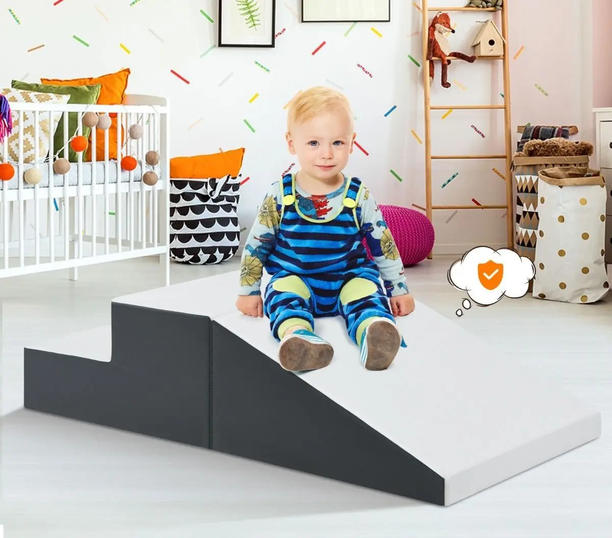 Set module de joaca Soft Play Costway SP37330WH (White/Gray)