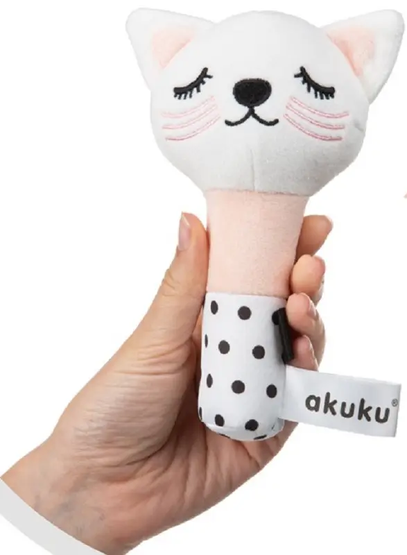 Мягкая игрушка Akuku Cat A0705 16cm (Pink) - 2