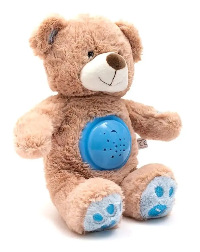 Jucarie moale cu proiector si muzica Alexis Baby Mix Bear STK-18956 (Blue/Beige) - 6