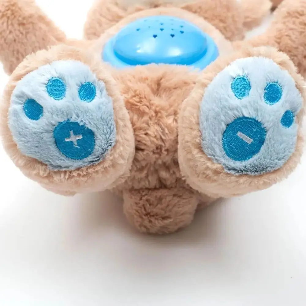 Jucarie moale cu proiector si muzica Alexis Baby Mix Bear STK-18956 (Blue/Beige) - 4