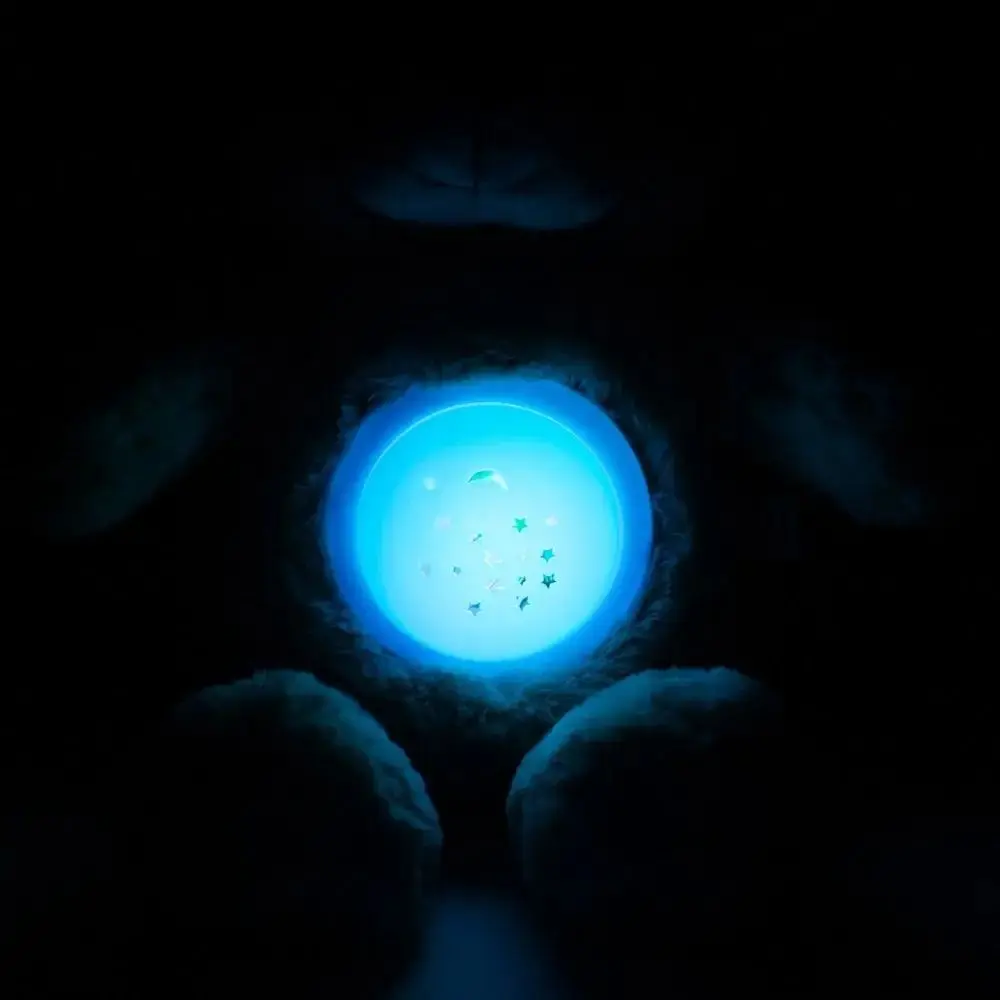 Jucarie moale cu proiector si muzica Alexis Baby Mix Bear STK-18956 (Blue/Beige) - 2