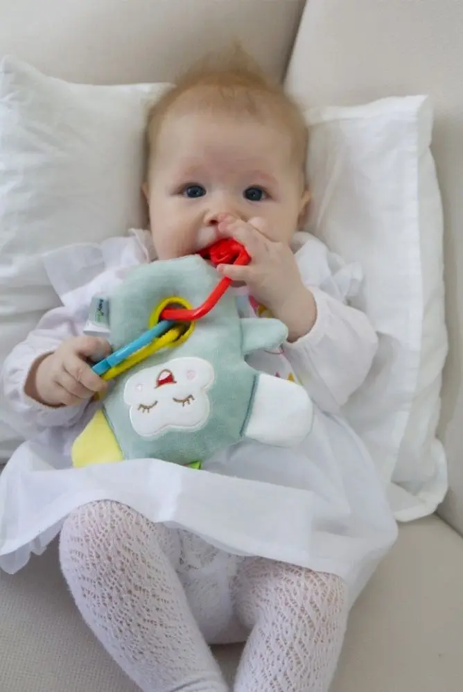 Мягкая игрушка BabyJem Little Monkey ART-693 (Blue) - 4