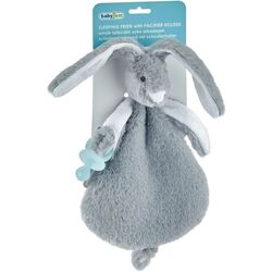 Мягкая игрушка с системой крепления пустышки BabyJem Rabbit Art-813 (Gray) Thumb