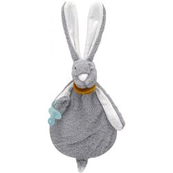 Мягкая игрушка с системой крепления пустышки BabyJem Rabbit Art-813 (Gray)