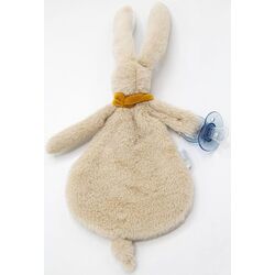 Мягкая игрушка с системой крепления пустышки BabyJem Rabbit Art-813 (Stone) Thumb