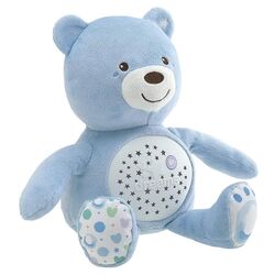 Музыкальная мягкая игрушка с ночником Chicco First Dreams Baby Bear (Blue) Thumb