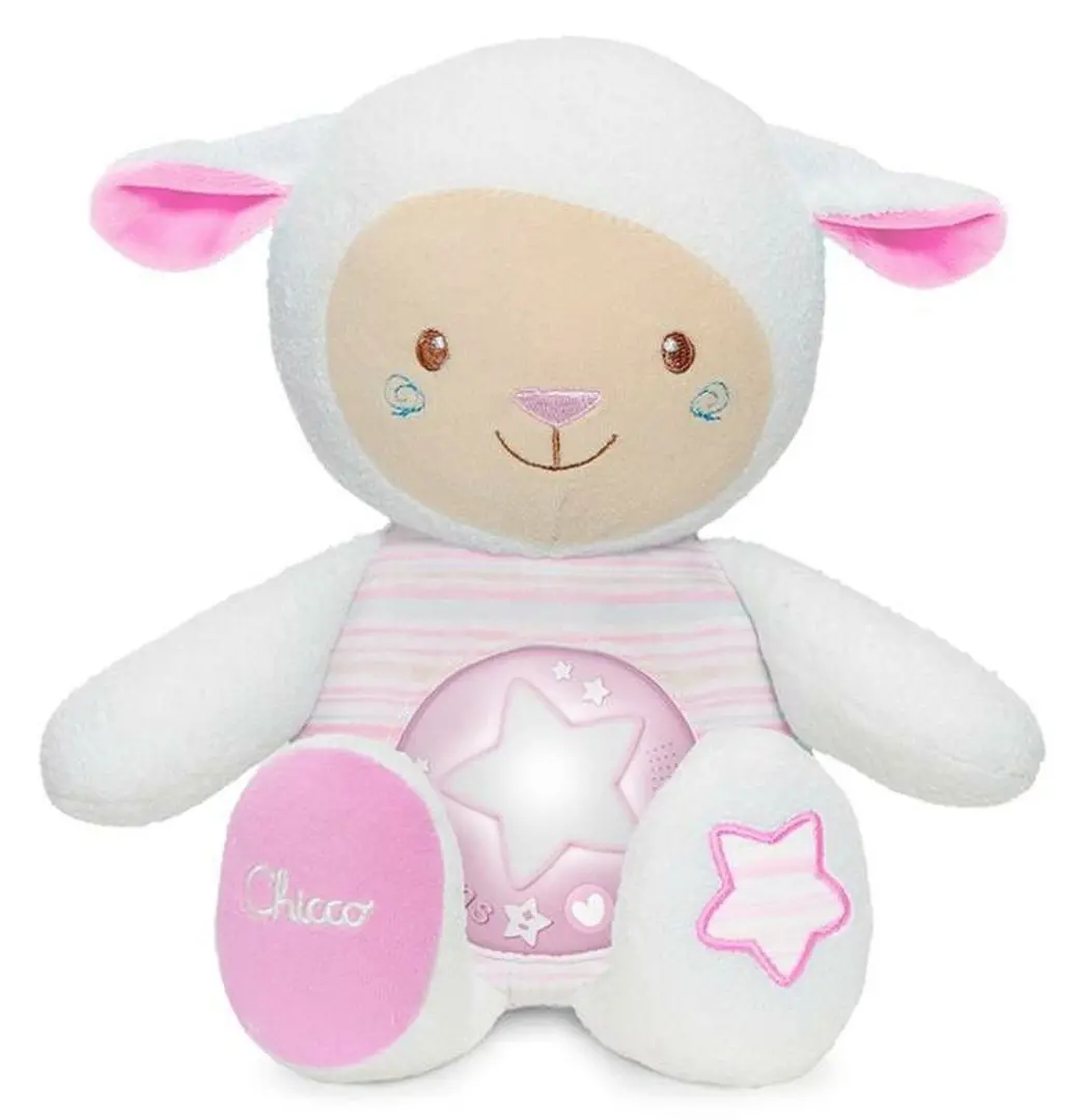 Музыкальная мягкая игрушка с ночником Chicco First Dreams Lullaby Sheep (White/Pink)