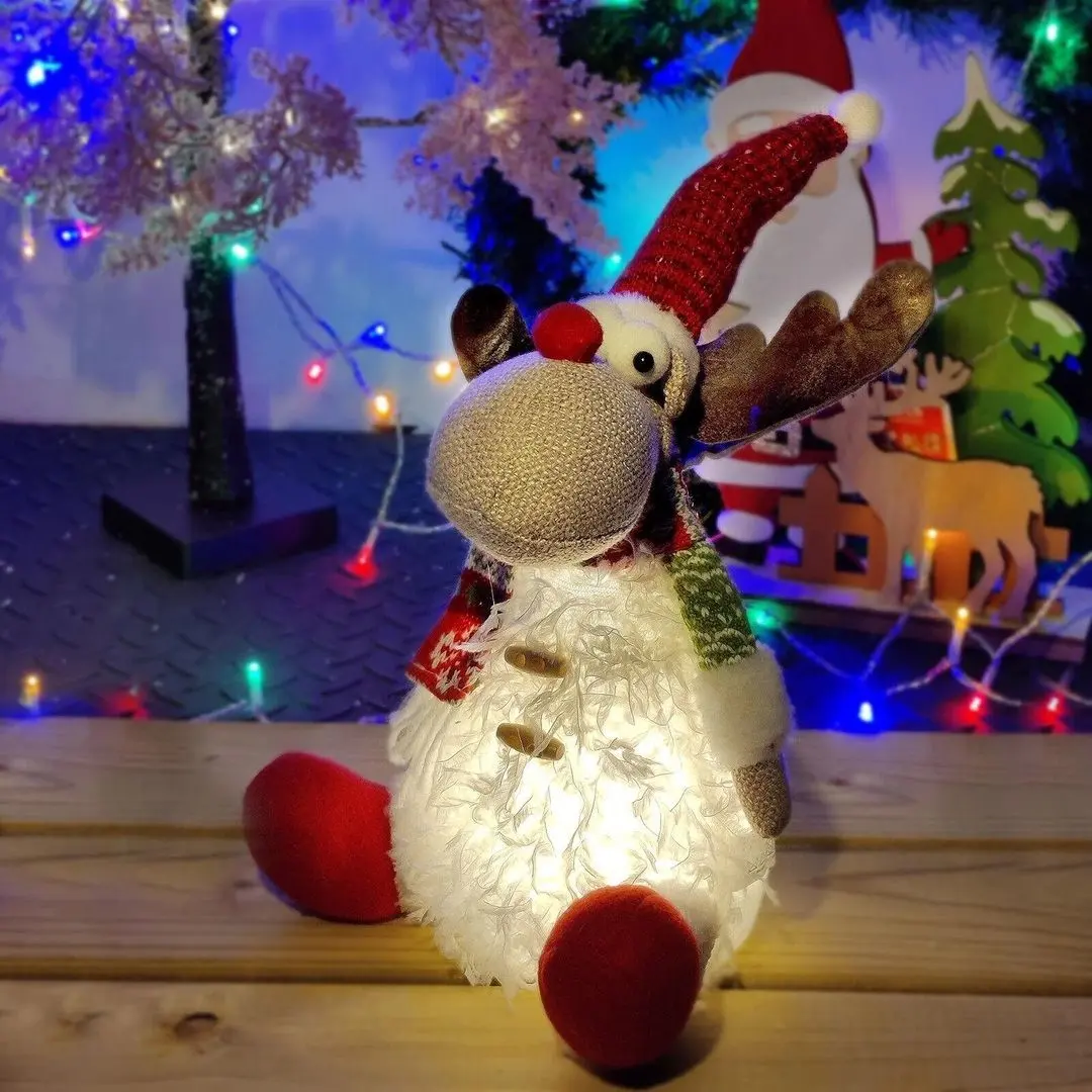 Jucarie de plus Christmas 12761 25сm (White/Red)