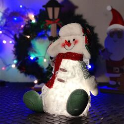 Jucarie de plus Christmas 12761 25сm (White/Red) Thumb