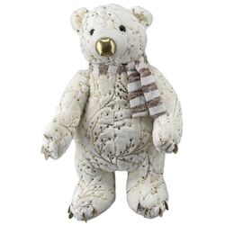 Jucarie moale Christmas 12766 60cm (White/Gold) Thumb