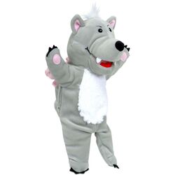 Комплект ручных марионеток Fiesta Crafts Big Bad Wolf & the Three Little Pigs (Grey/Pink) Thumb