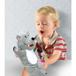 Комплект ручных марионеток Fiesta Crafts Big Bad Wolf & the Three Little Pigs (Grey/Pink) Thumb