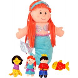 Комплект ручных марионеток Fiesta Crafts Little Mermaid (Blue/Orange)