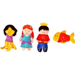 Set marionete de mana Fiesta Crafts Little Mermaid (Blue/Orange) Thumb