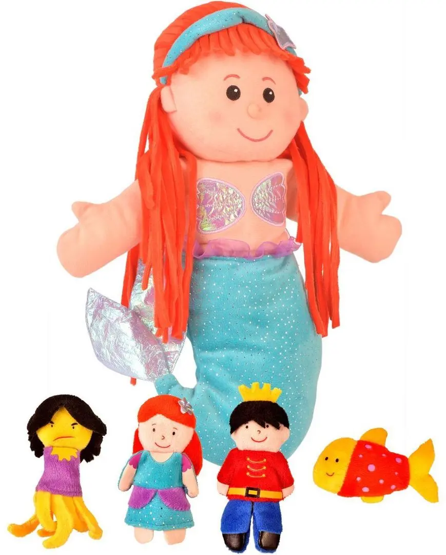 Set marionete de mana Fiesta Crafts Little Mermaid (Blue/Orange)