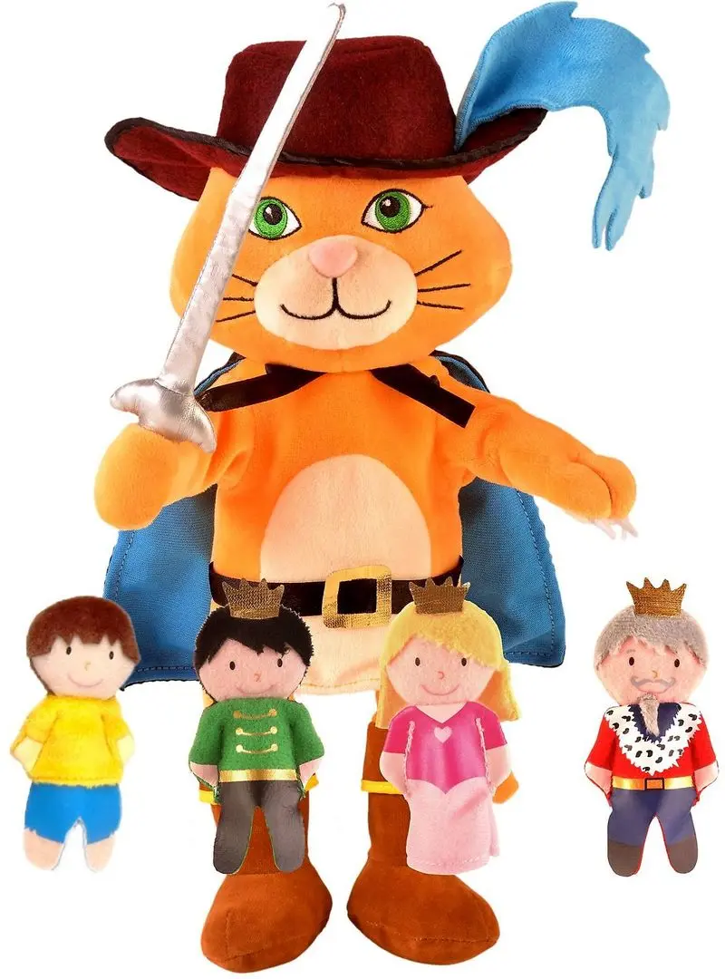 Комплект ручных марионеток Fiesta Crafts Puss in Boots (Brown)