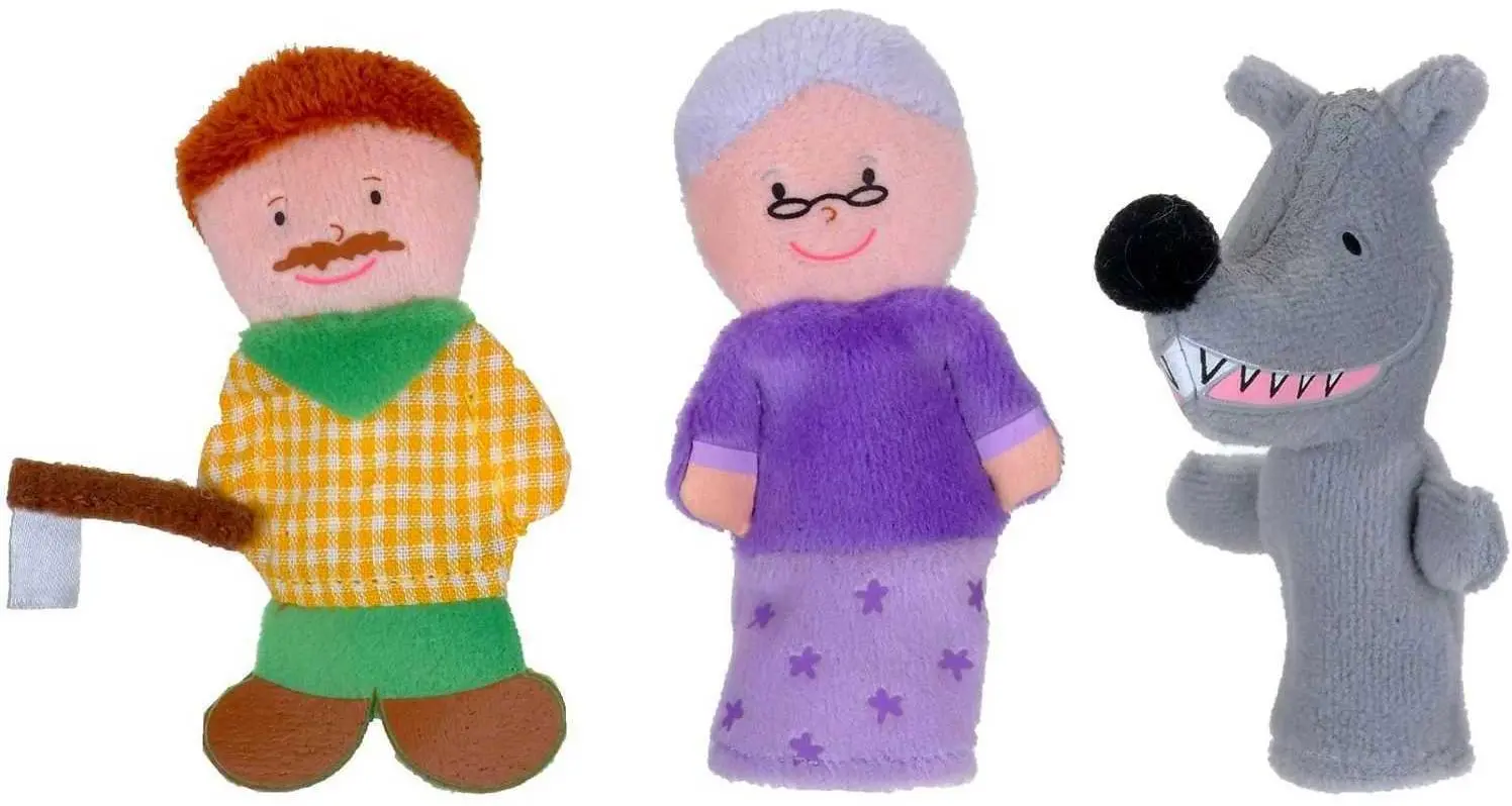 Комплект ручных марионеток Fiesta Crafts Red Riding Hood (Red) - 4