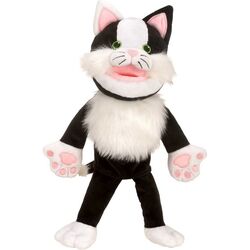 Ручная марионетка Fiesta Crafts Cat (Black/White)