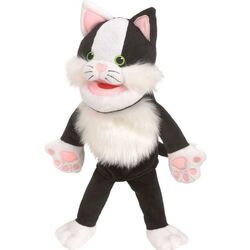 Ручная марионетка Fiesta Crafts Cat (Black/White) Thumb