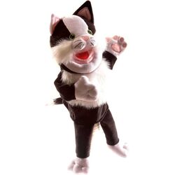 Ручная марионетка Fiesta Crafts Cat (Black/White) Thumb