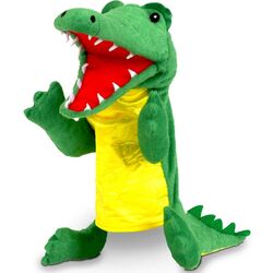 Ручная марионетка Fiesta Crafts Crocodile (Green)