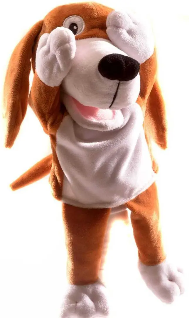 Ручная марионетка Fiesta Crafts Dog (Brown) - 5