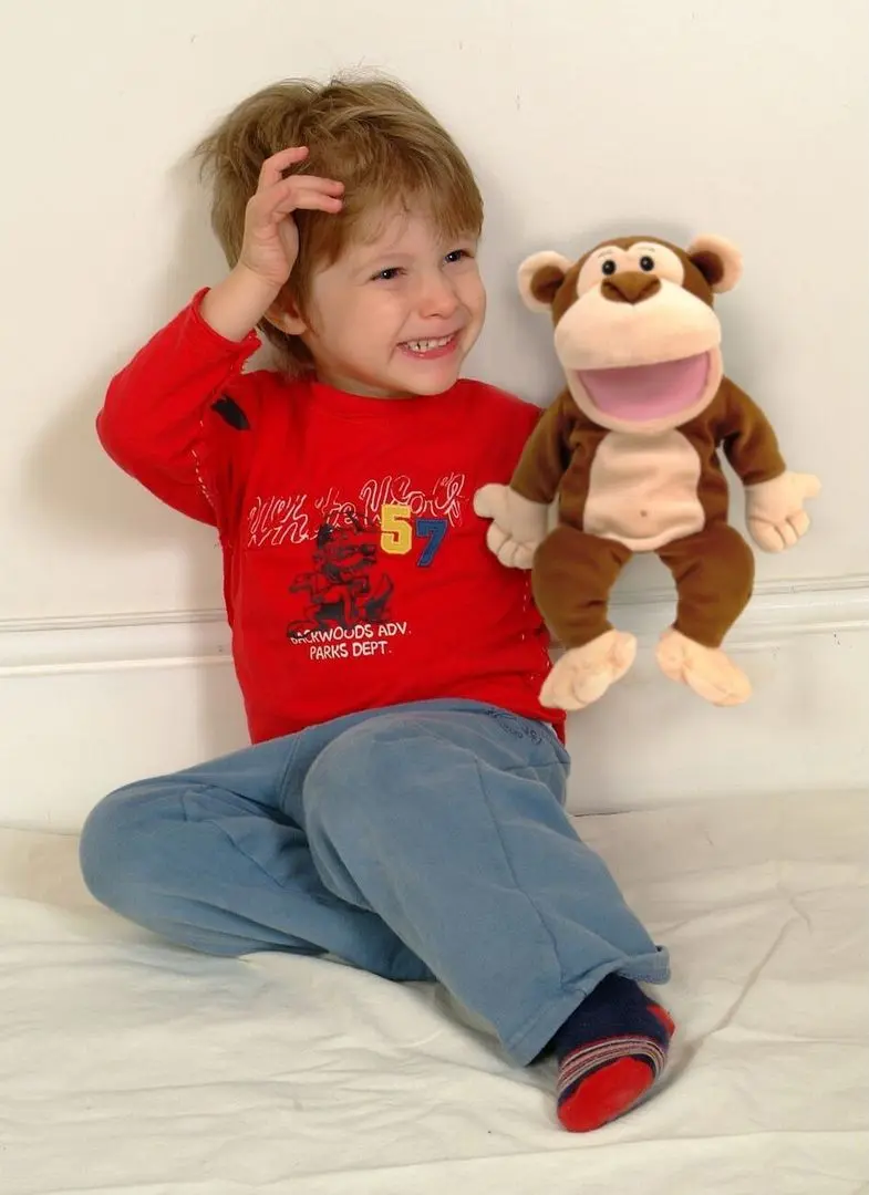 Ручная марионетка Fiesta Crafts Monkey (Brown) - 5