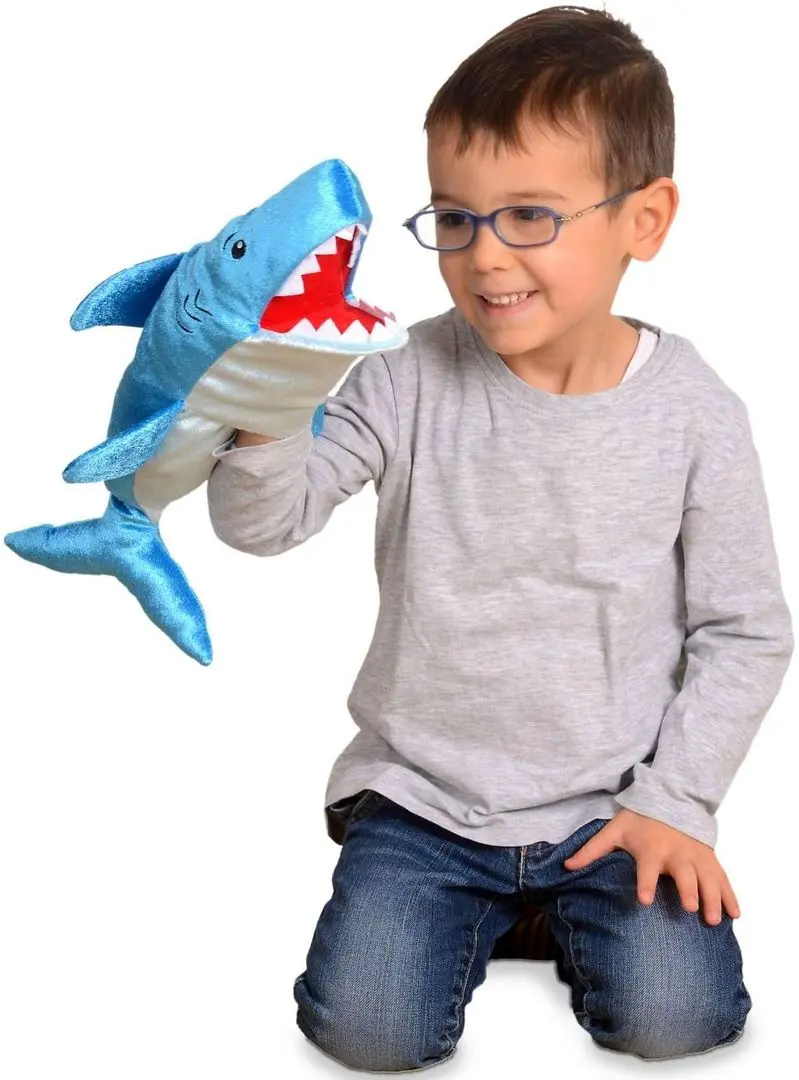 Ручная марионетка Fiesta Crafts Shark (Blue) - 3