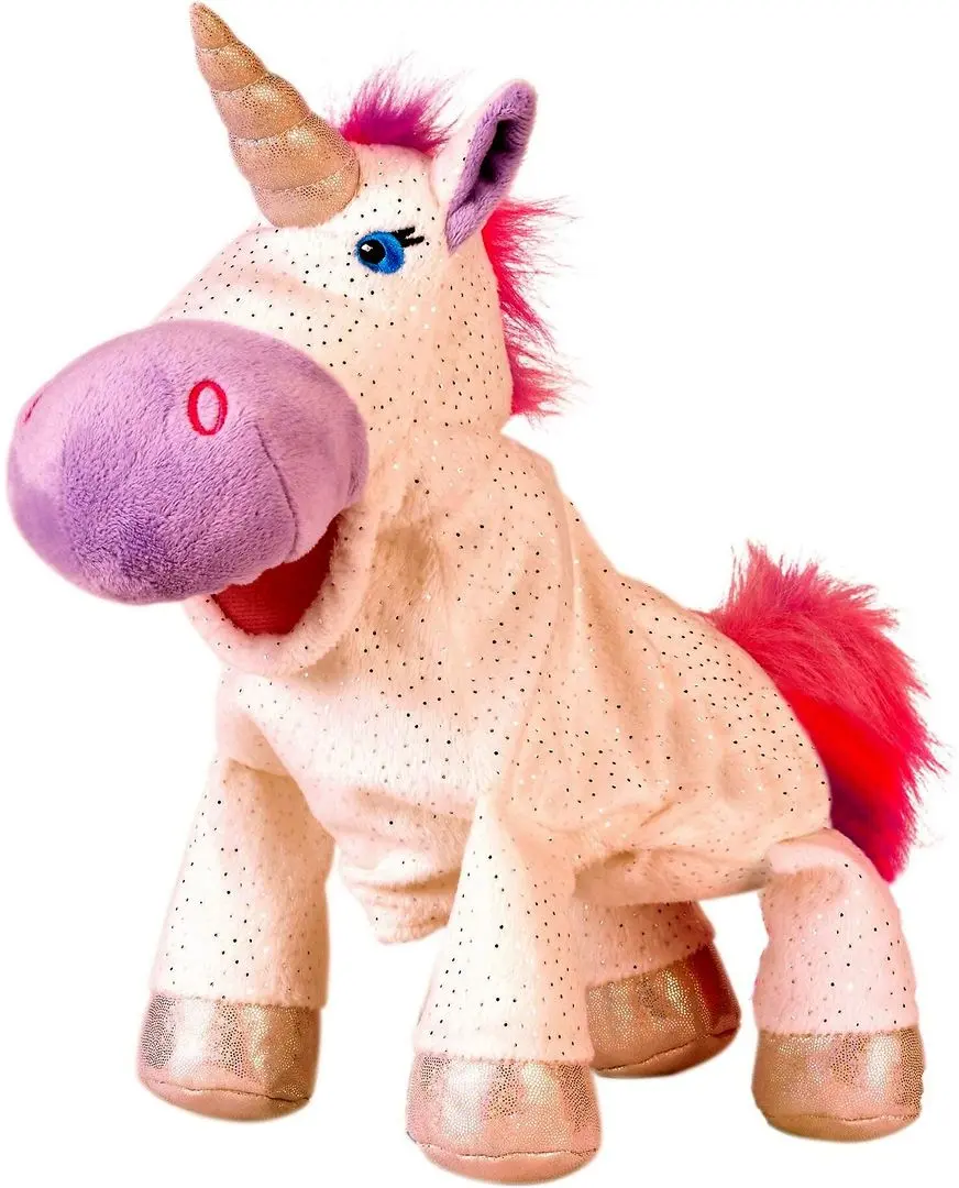 Ручная марионетка Fiesta Crafts Unicorn (Pink/Beige)