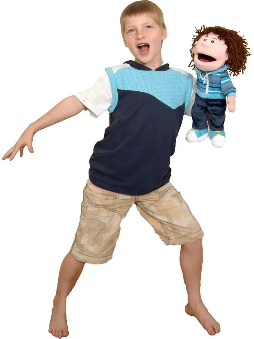 Ручная марионетка Fiesta Crafts White Boy (Blue) - 2