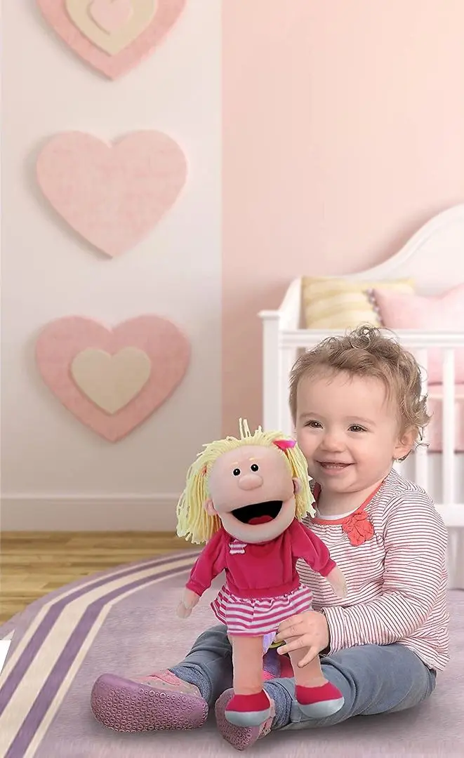 Ручная марионетка Fiesta Crafts White Girl (Pink) - 3