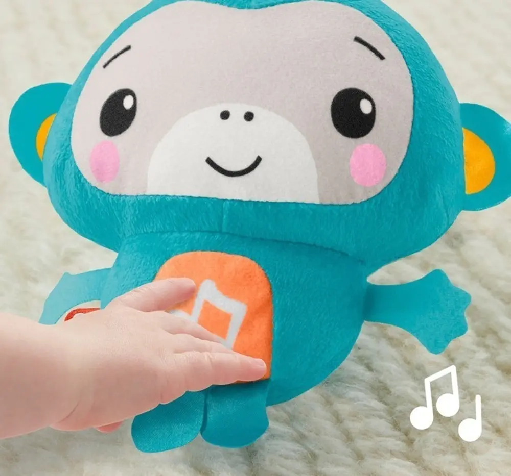 Jucarie de plus interactiva Fisher-Price Music and Sounds Monkey GWT71 (Blue)
