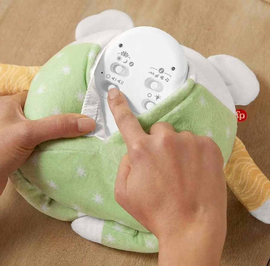 Jucărie din pluș pentru meditație Fisher-Price Mouse K-GRV08 (Green/White)