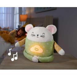 Jucărie din pluș pentru meditație Fisher-Price Mouse K-GRV08 (Green/White) Thumb