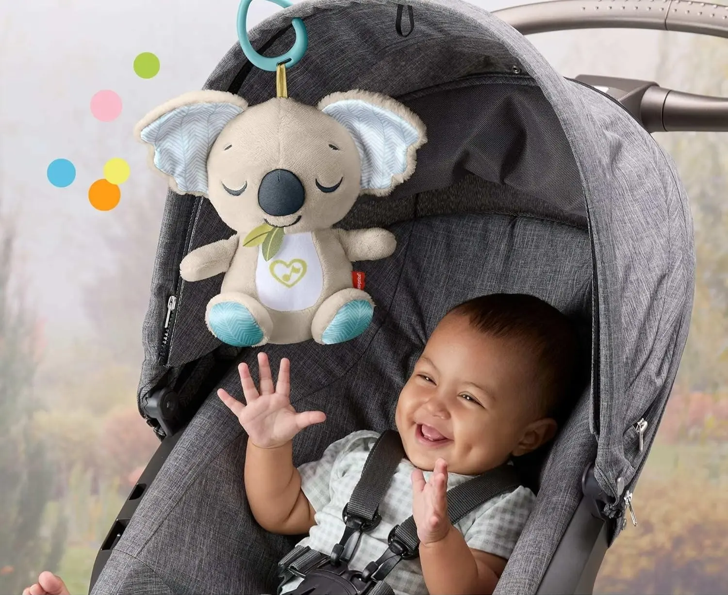 Jucarie de plus Fisher-Price On-the-Go Soother Koala JBD65 (Multicolour) - 3