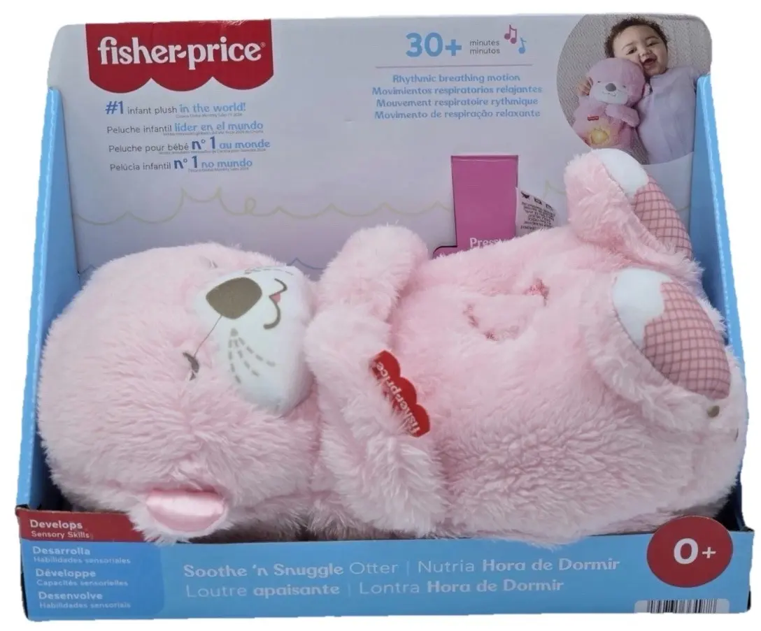 Мягкая игрушка Fisher-Price Soothe ‘n Snuggle Otter JLJ33 (Pink) - 4